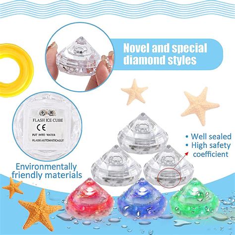 12pcs Creative Diving Gem Shaped Pool Toy For Kids Diamonds Multi Color