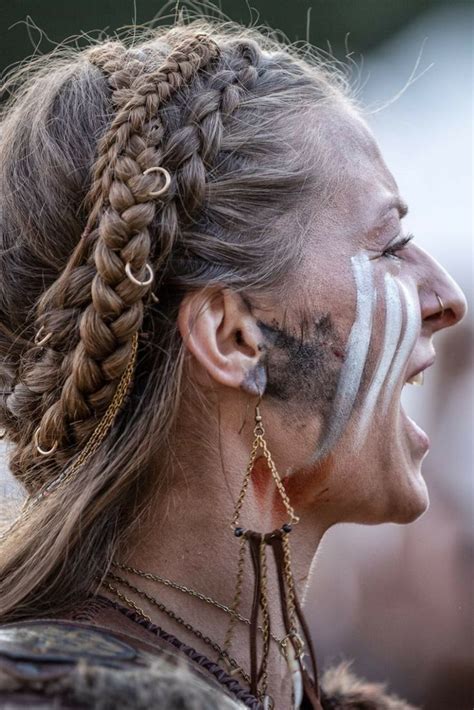 Hairstyle For Viking Or Nordic Female Warrior Nordic Viking Warrior
