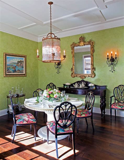 Gorgeously Refreshing Versatile Green Dining Rooms In Different Styles