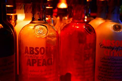 Wallpaper Bottles Red Drink Glass Alcohol Whisky Vodka Absolut