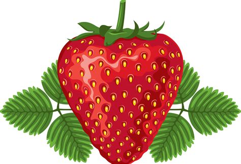 Gambar Animasi Buah Strawberry