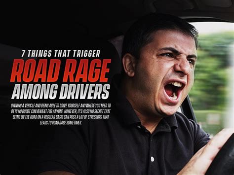 7 Things That Trigger Road Rage Among Drivers | Road rage, Rage, Trigger