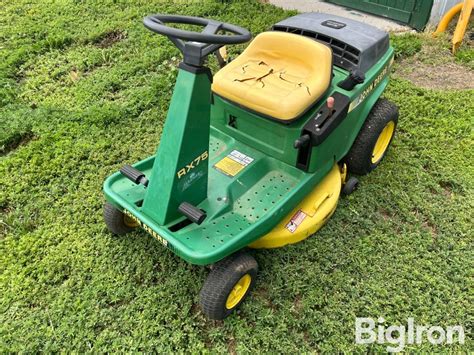 John Deere Rx75 Riding Lawn Mower Bigiron Auctions