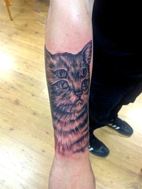 Cat tattoos have been one of the favorite among tattoo designs for a long time now. Four Eyed Cat Tattoo by Josh of Humble Beginnings in San ...