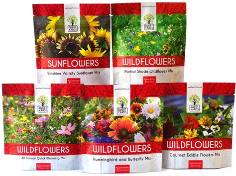 Wildflower Seed Mix Variety Pack Sweet Yards