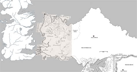 The Wertzone Speculative World Map For A Song Of Ice And Fire