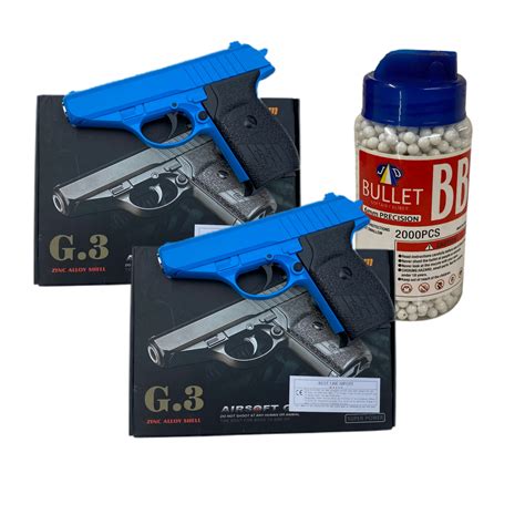 G 3 Galaxy Bundle 2 X G3 Metal Airsoft Bb Gun Pistol Blue And 2000 Bb’s Bbgunsexpress