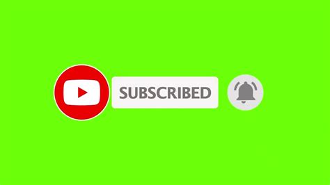Popular Subscribe Button Green Screen Youtube