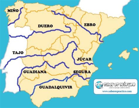 Los Principales Ríos De España En El Mapa