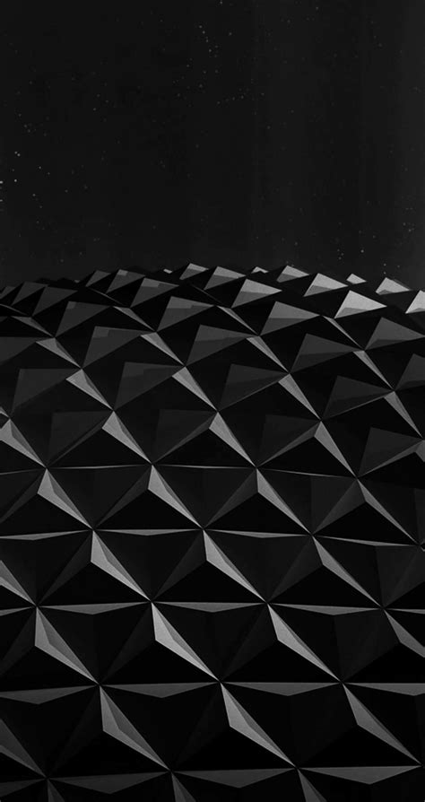 Download Black Polygon Planet Hd Wallpaper For Iphone 6 6s