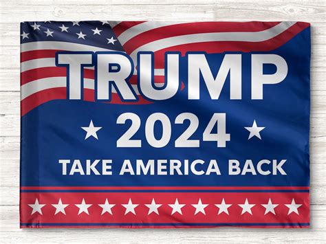 Trump 2024 Take America Back House Flag Election Day Outdoor | Etsy