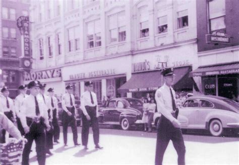 Ann Arbor Police Officers In Parade Circa 1950 Ann Arbor District