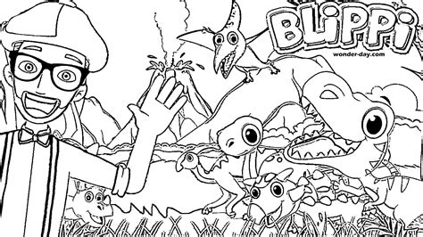 The choices in online childrens coloring pages at some websites youll find the basic childrens coloring pages that can be printed and colored by hand with crayons, colored pencils, and whatever else. Free Printable Blippi Coloring Pages For Kids | WONDER DAY ...
