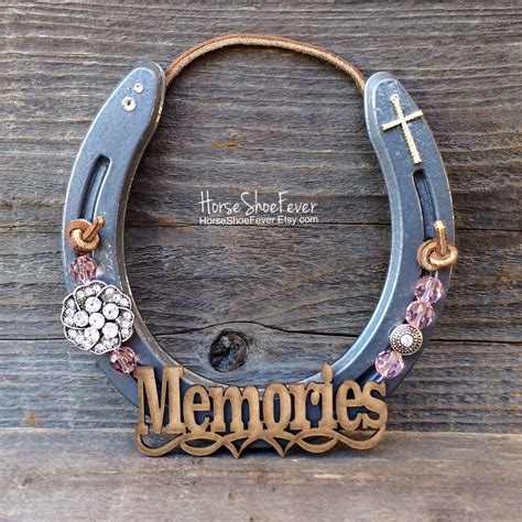 Memories Horseshoe Equine Decor Horse Art Rustic Modern Cowgirl