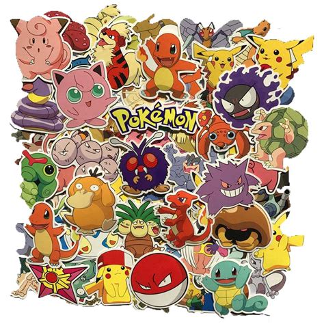 80pcs Pokemon Go Pikachu Stickers Buy Luggage Skateboard Bumper