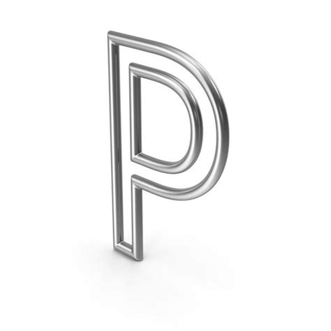 Letter P Silver 3d Incl Character And Letter Envato Elements