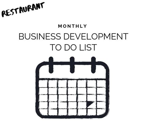 July Monthly Business Development To Do List