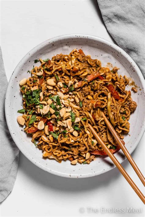 Thai Chicken Peanut Noodles The Endless Meal®