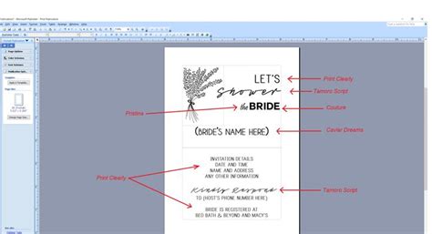 How To Make Wedding Invitations On Microsoft Publisher
