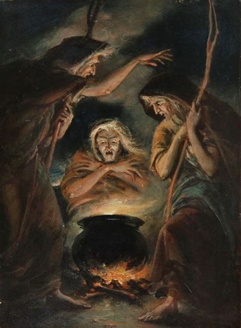 Oil Paintings Of Witches The Witches By William Edward Frost