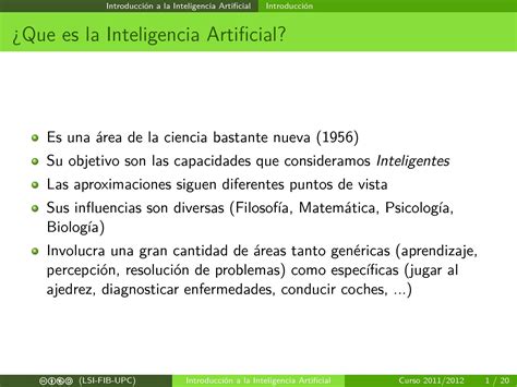 Calam O Ia Introduccion A La Inteligencia Artificial