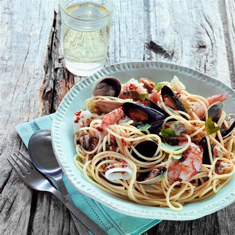 Mixed Seafood Pasta Bowl Recipe Eat Smarter Usa