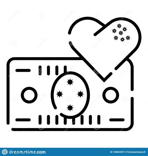 Heart And Money Icon Vector Stock Vector Illustration Of Conceptual