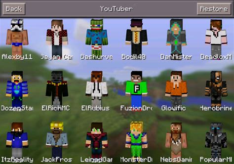 More Skin Packs Mod For Mcpe Minecraft Mod Download