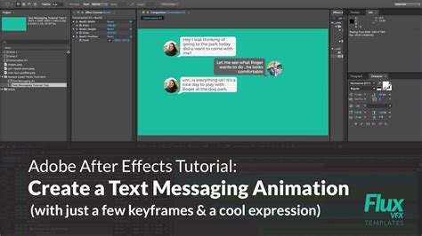 After Effects Tutorial How To Create A Text Messaging Animation Youtube