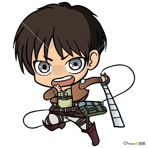 I will digitally draw your original attack on titan style character. How to Draw Eren Chibi, Attack On Titan