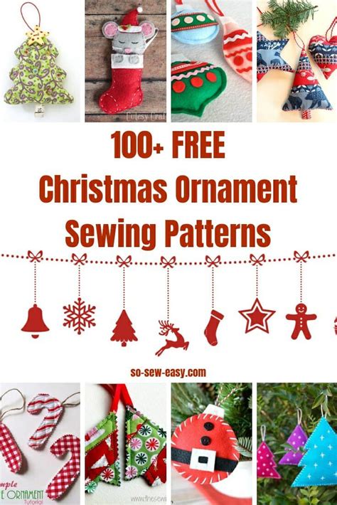 christmas ornament sewing patterns  sew easy christmas