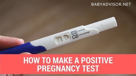 How To Make A Positive Pregnancy Test How To Make Your Pregnancy Test Positive Youtube