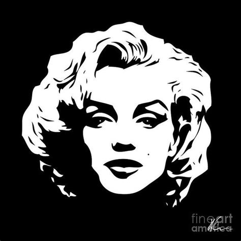 Marilyn Monroe Black And White Pop Art Art Print