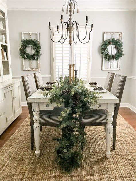 It's a surefire way to separate the entryway from the living room and it will make you smile every time you get home. Neutral Christmas Entryway and Dining Room Tour | Dining ...