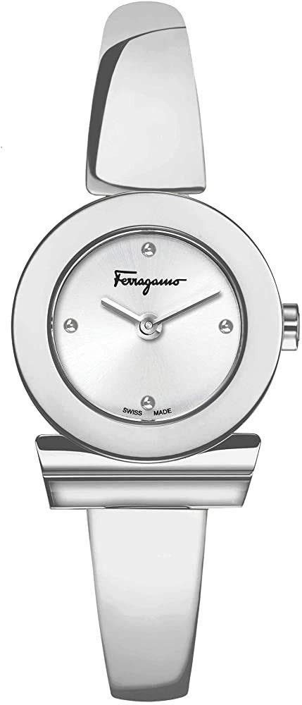 Salvatore Ferragamo Womens Gancino Quartz Watch With Stainless Steel