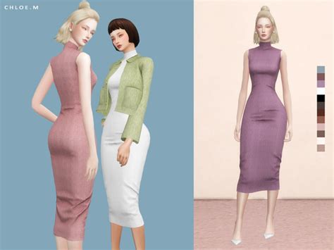 Chloem Dress Recolors At Leo Sims Sims 4 Updates