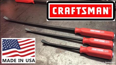 Usa Craftsman Pry Bar Set Youtube