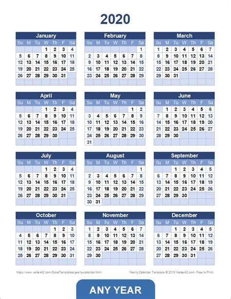 Free Printable Yearly Calendars Francesco Printable