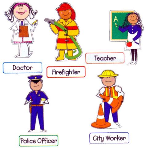 Workers Community Helpers Clip Art Library Community Workers