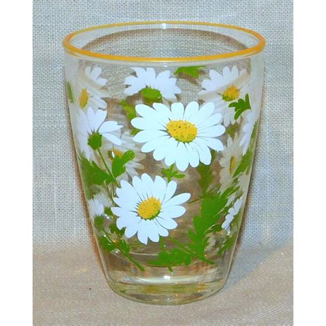 libbey shasta daisy glasses set of 6 chairish