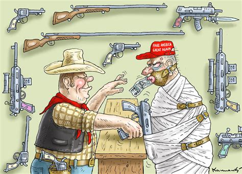 Cartoons Debate Over Gun Control Rages On