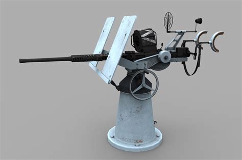 Artstation Navy 20mm Oerlikon Mark 2 Aa Deck Gun