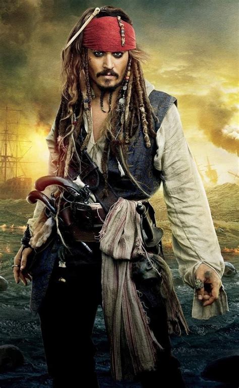 Johnny Depple As Jack Sparrow In Pirates Of The Caribbean