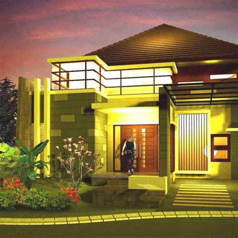 Desain Rumah Desain Rumah 2 Lantai Di Lahan 8 X 16 M2 Dr 803
