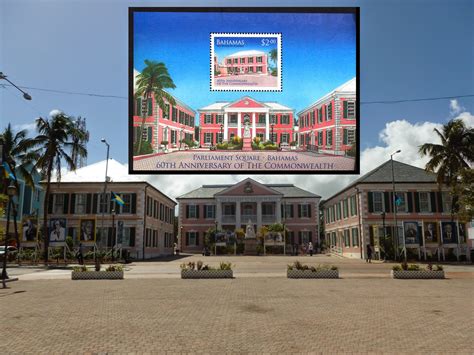 Photo Ops Philatelic Photograph Parliament Square Nassau Bahamas