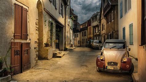 retro french night street scene photograph by bj clayden pixels