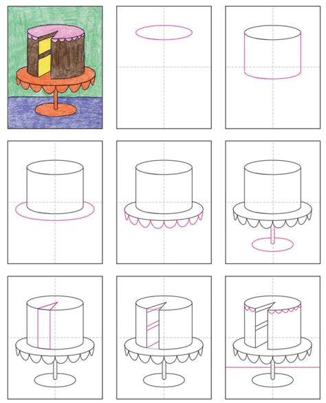Draw A Cake · Art Projects For Kids