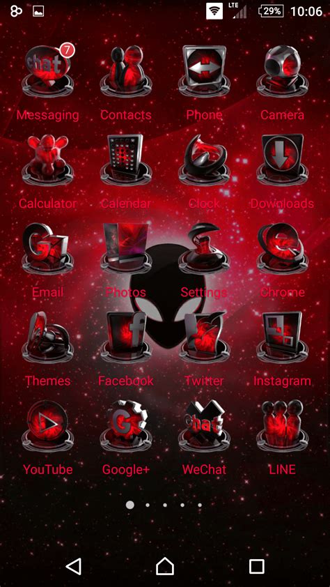 Alienware Red Skinpack For Android Released Skinpack Customize Your