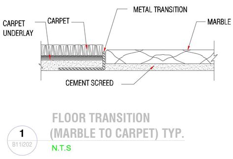 Floor Transition Detail In Autocad 2d Drawing Dwg File Cad File Cadbull