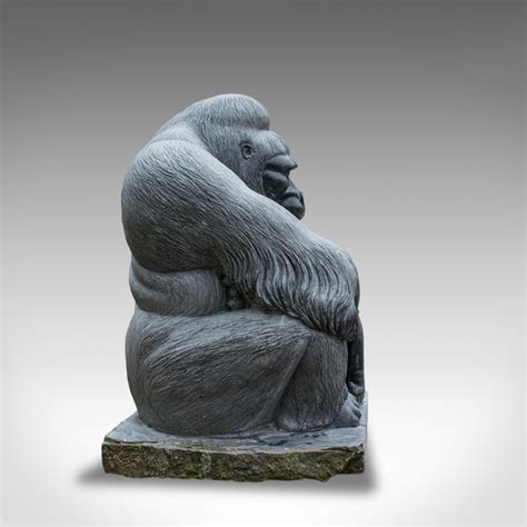 Antiques Atlas Large Sculptural Marble Gorilla By Dominic Hurley